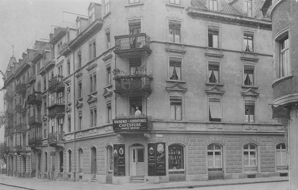 Die Liegenschaft Münchhaldenstrasse 9 in Zürich mit dem ersten eigenen Saal und dem Sekretariat der GL Zürich