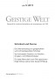 Cover der Zeitschrift Geistige Welt, Heft 5/2011 zum Thema Schicksal und Karma