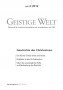 Cover der Zeitschrift Geistige Welt, Heft 4/2012 zum Thema Geschichte des Christentums