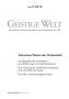 Cover der Zeitschrift Geistige Welt, Heft 5/2012 zum Thema Verlorenes Wissen der Christenheit