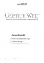 Cover der Zeitschrift Geistige Welt, Heft 4/2021 zum Thema Jenseitskontakt