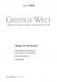 Cover der Zeitschrift Geistige Welt, Heft 1/2022 zum Thema Wege zur Harmonie