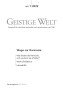 Cover der Zeitschrift Geistige Welt, Heft 1/2022 zum Thema Wege zur Harmonie