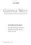 Cover der Zeitschrift Geistige Welt, Heft 4/2024 zum Thema Vernunft und Verstand