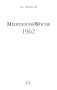 Cover des Buches Meditationswoche 1962 von Medium Beatrice Brunner