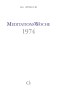 Cover des Buches Meditationswoche 1974 von Medium Beatrice Brunner